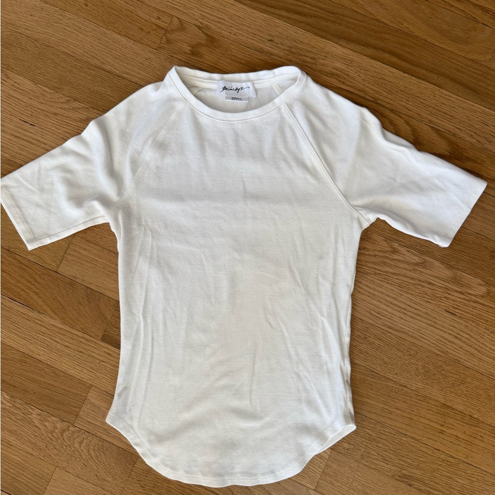 The Line by K Cream Short Sleeve Top